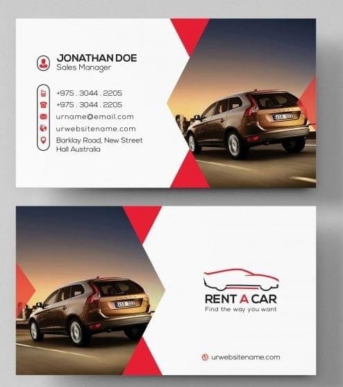 Auto Repair Garage Printed Business Card - Image 2