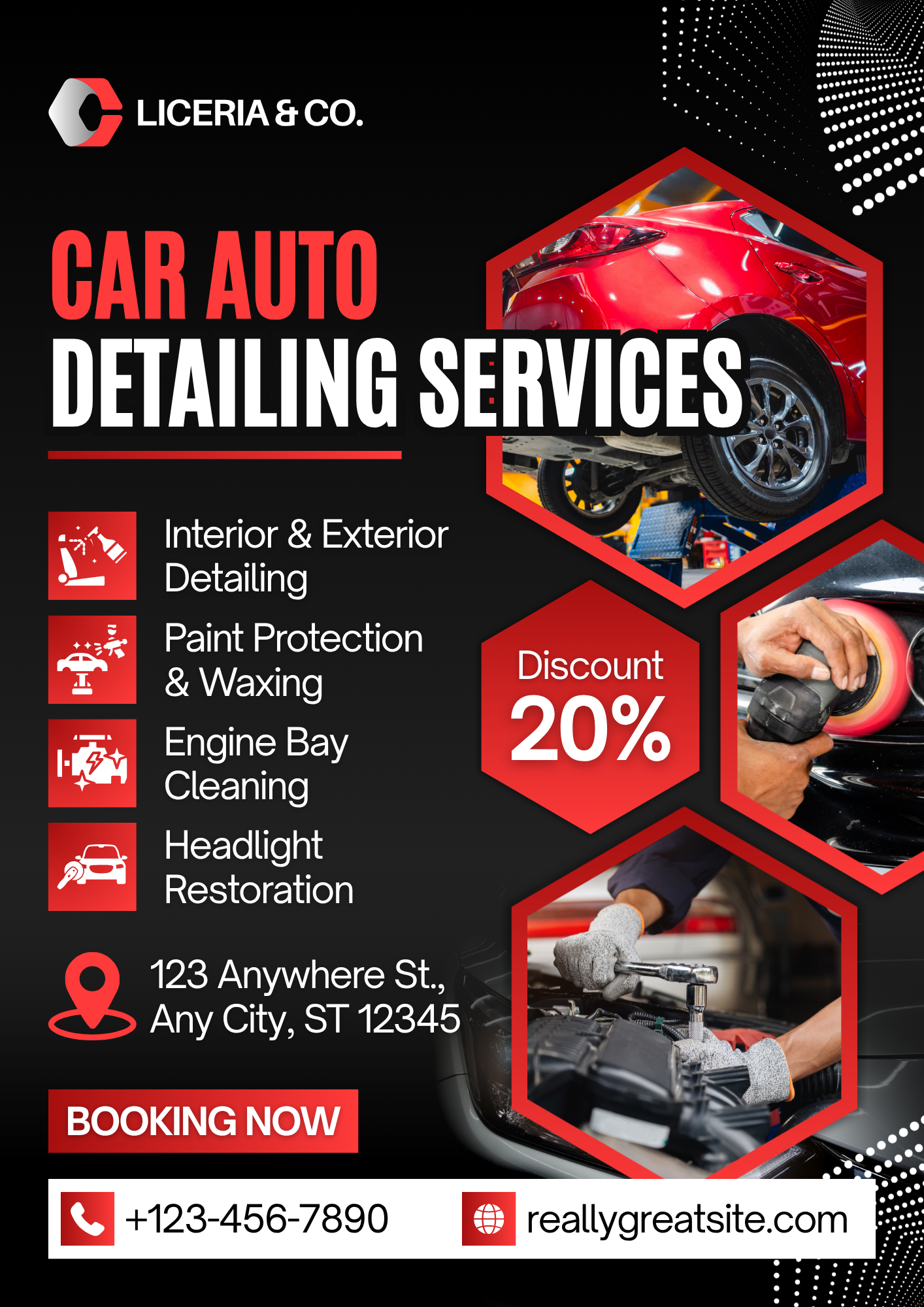 Auto Car Repair Service Flyer - Image 3